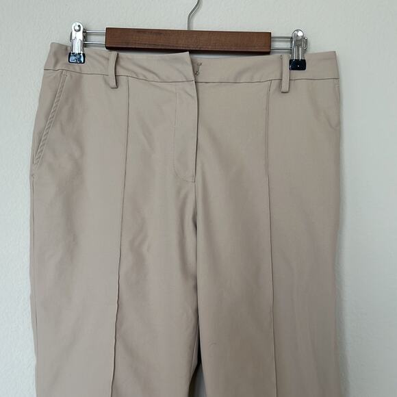 LATTELIER Women’s Cropped Flared Trousers, Light Camel, Size L - Picture 4 of 8